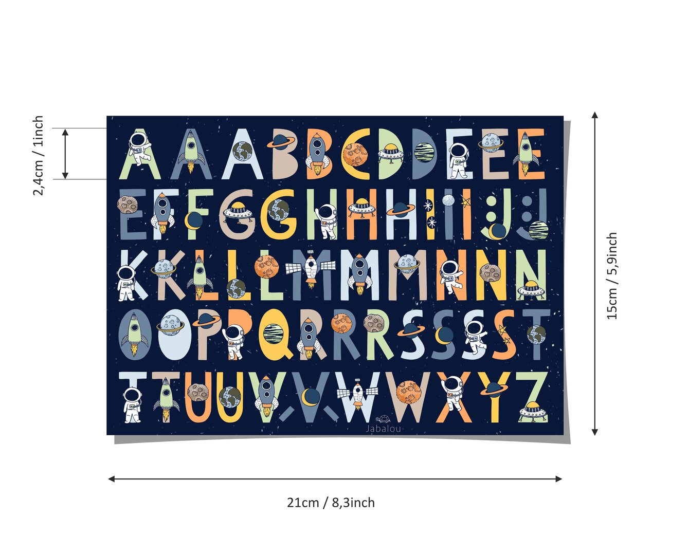 Buchstaben Sticker WELTRAUM spülmaschinenfest – Brotdosen & Trinkflaschen personalisieren