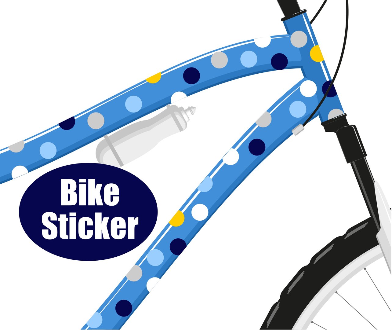 Fahradsticker Confetti MARITIME