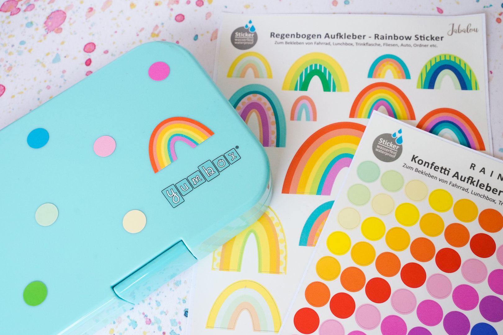 Fahradsticker Confetti RAINBOW