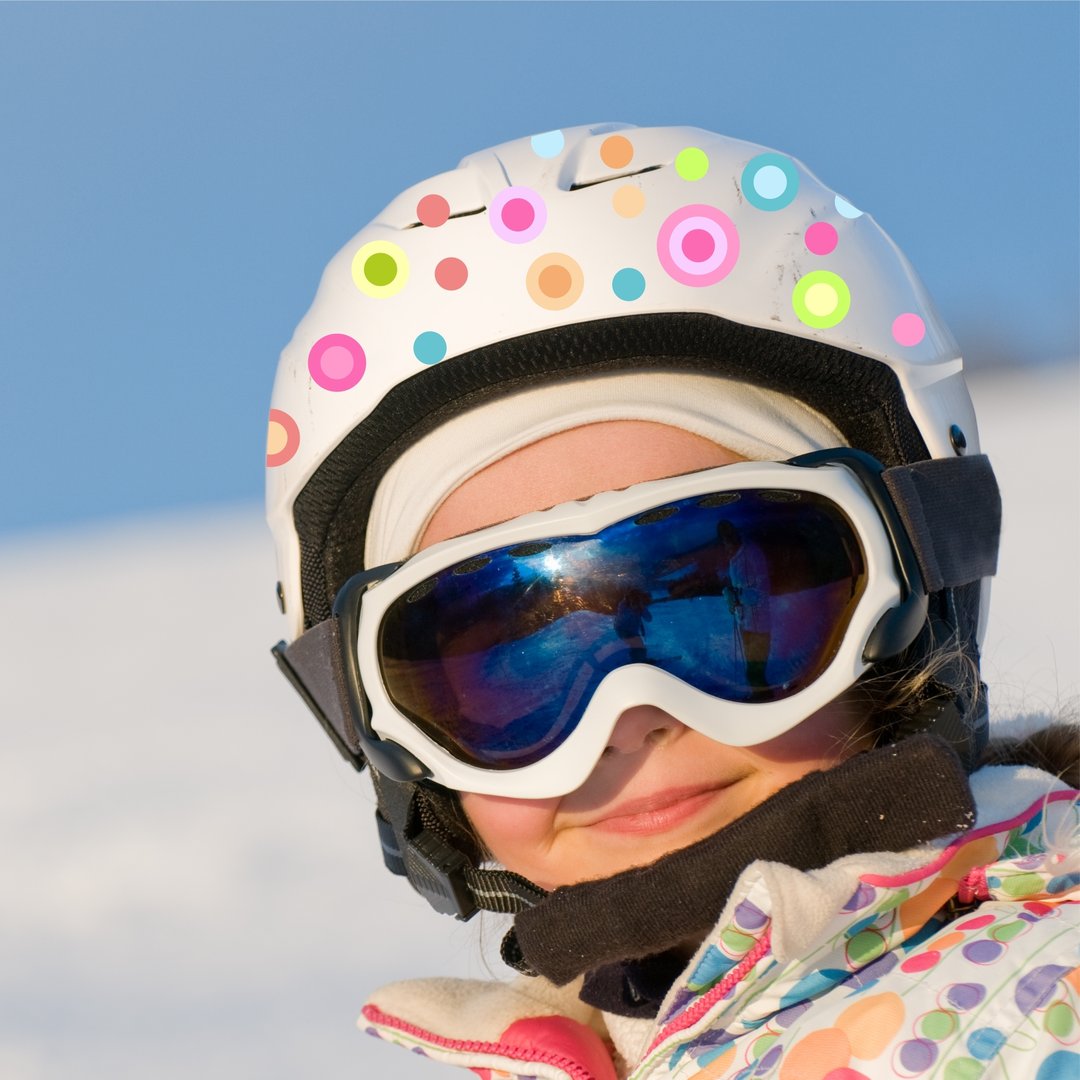 Fahrradaufkleber Dots