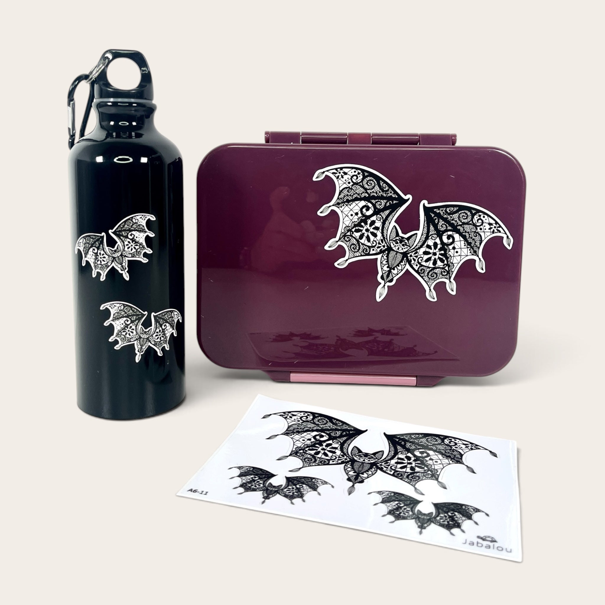 Fledermaus Sticker – Gothic für Laptop und Büro