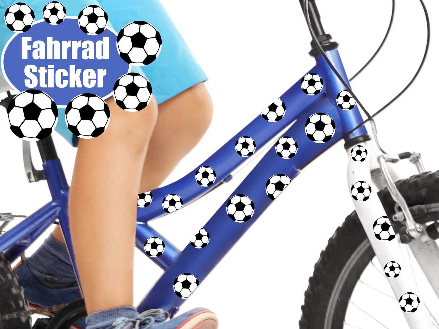 Aufkleber wasserfest Fußball