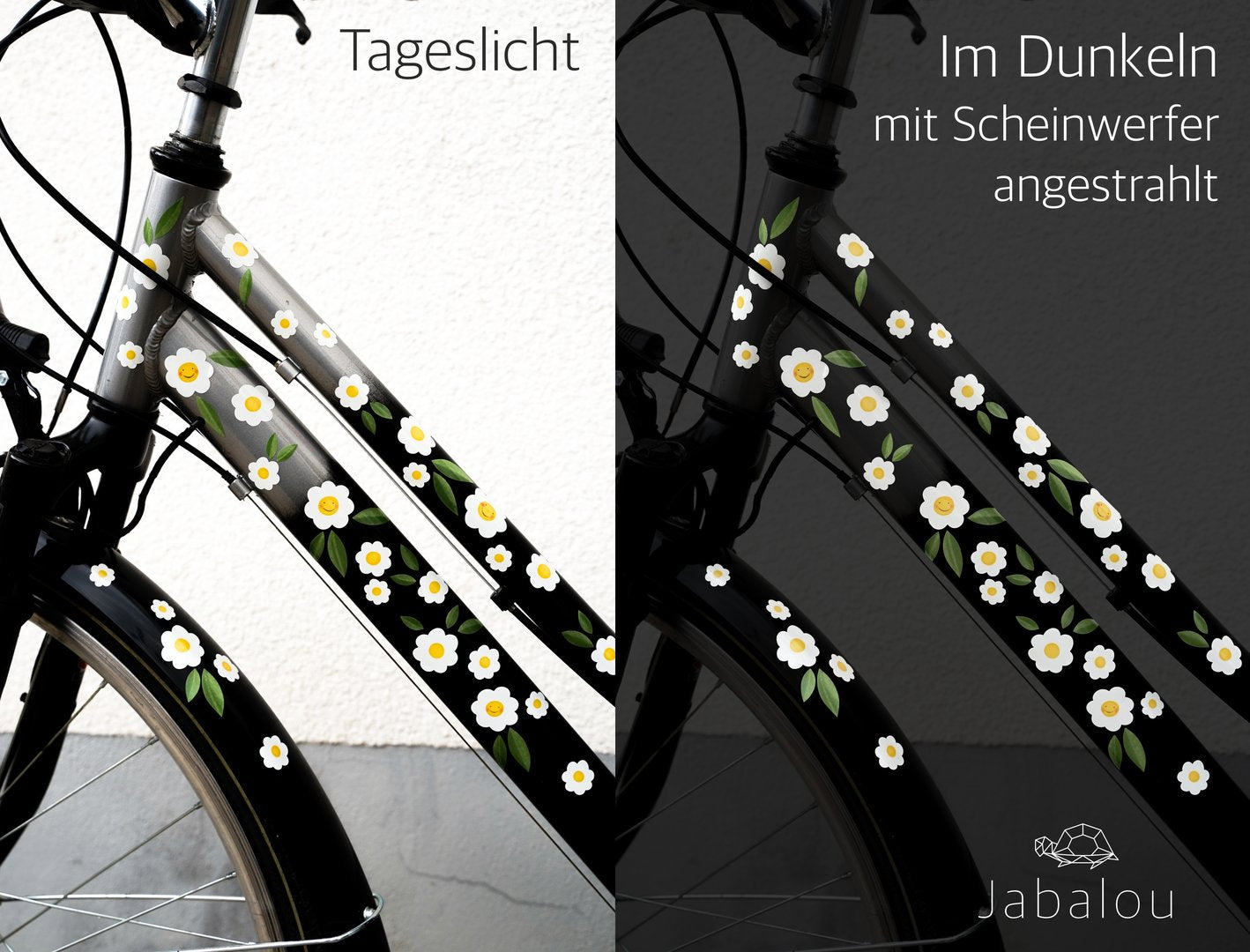 REFLECT Fahrradaufkleber Gänseblumen - Margeriten