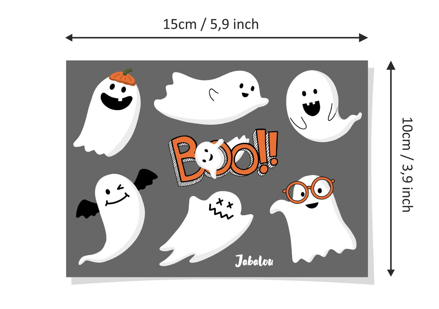 Halloween wasserfest Aufkleber - Gespenster wasserfest Sticker