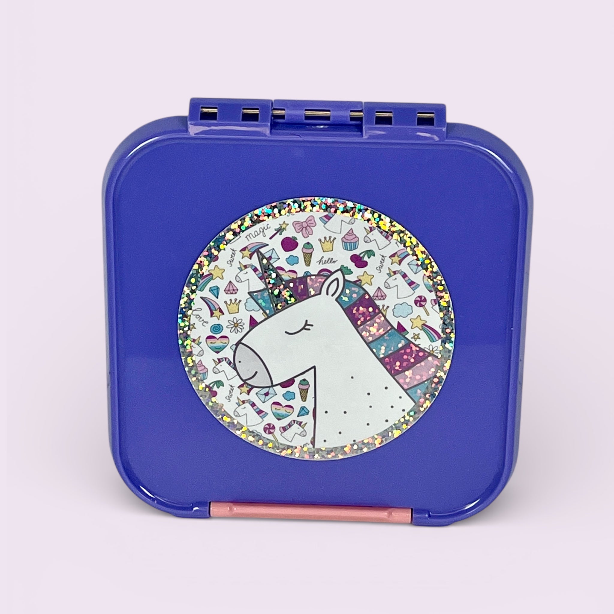 Glitzer Einhorn Sticker wasserfest