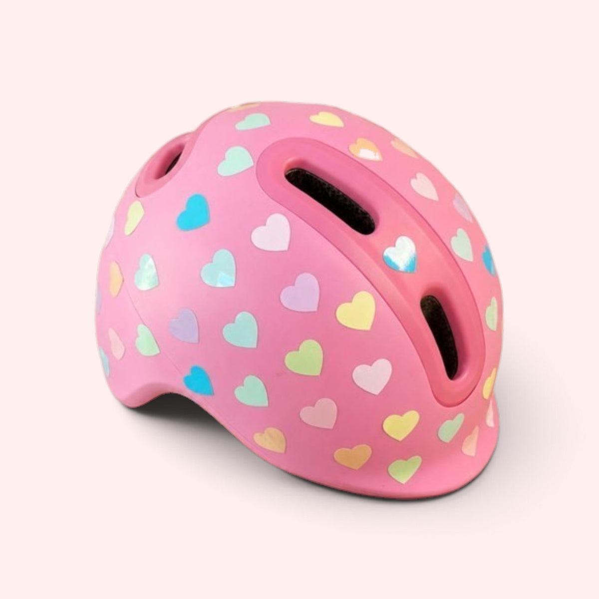 reflektierende Fahrradaufkleber Herzen Candy, Pastell - reflektive Sticker für Fahrrad und Helm