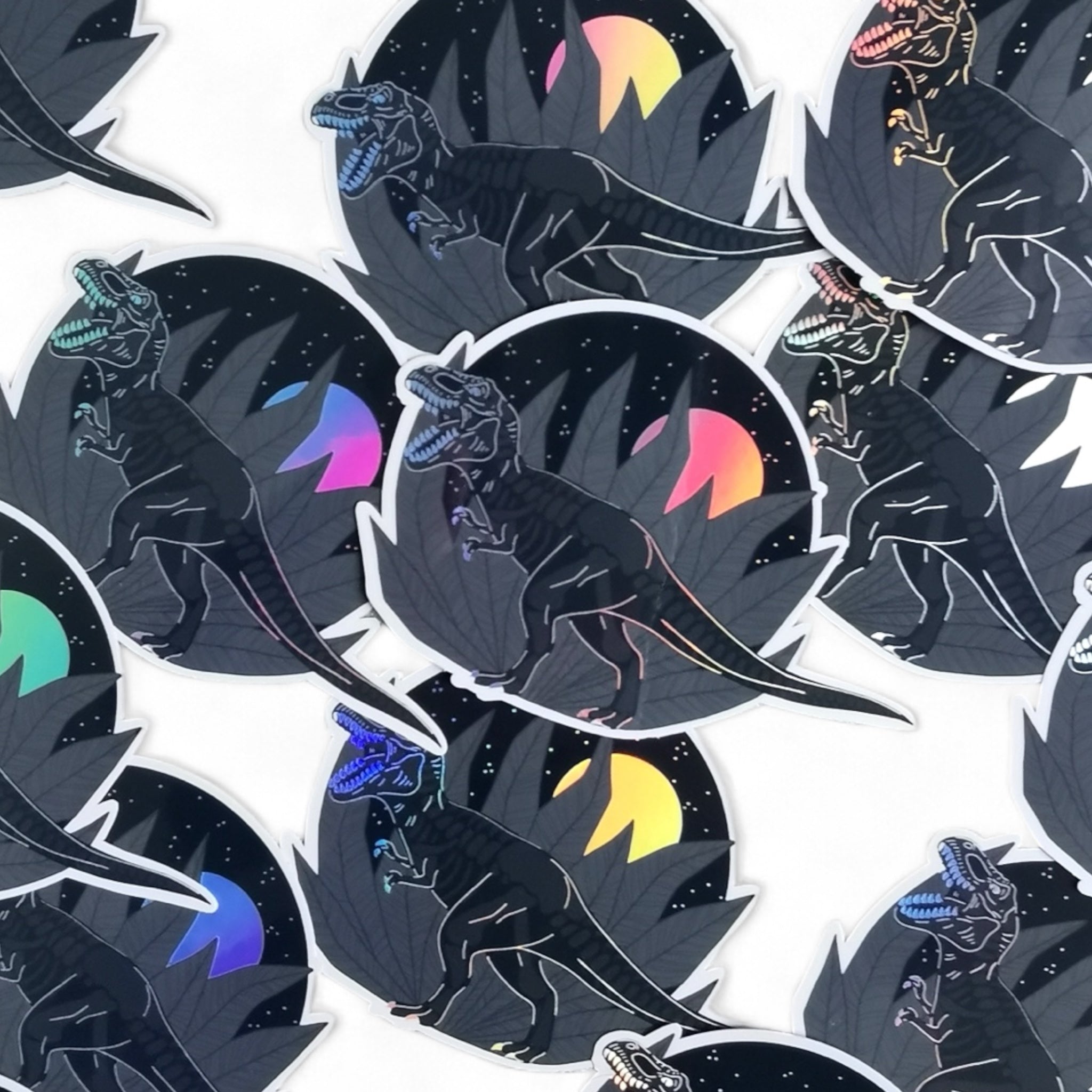 Holographic Dinosaurier Sticker wasserfest