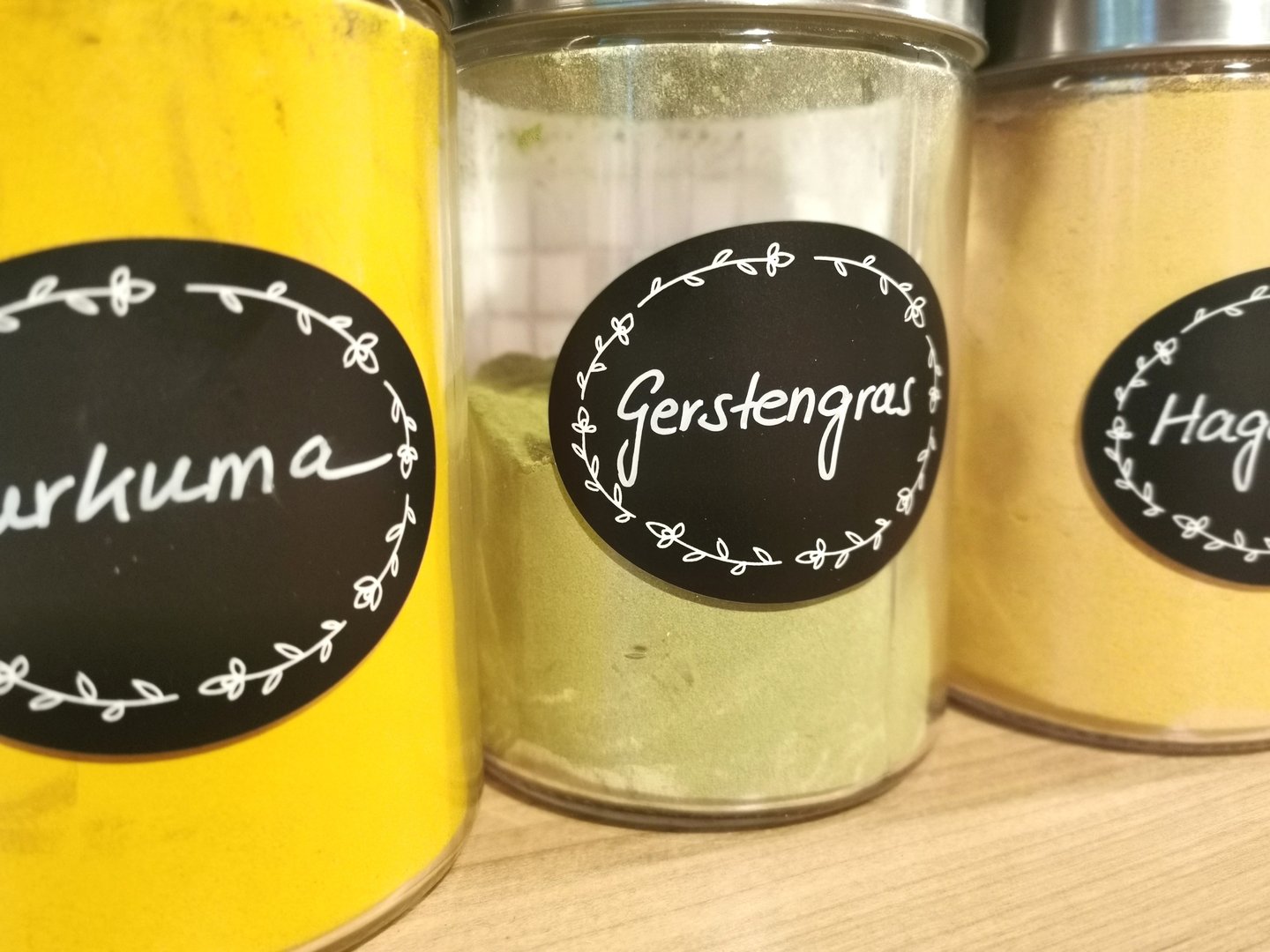 Tafeletiketten, Floral groß Küchenetiketten