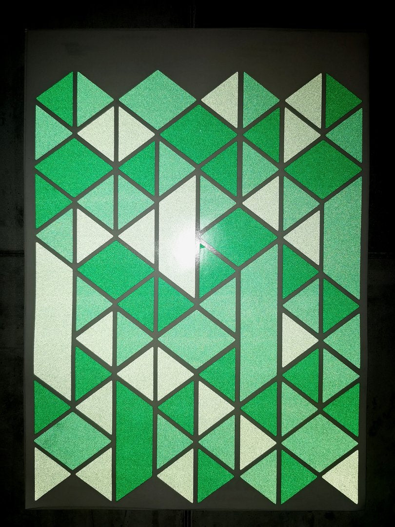 REFLECT Fahrradaufkleber Triangle grün