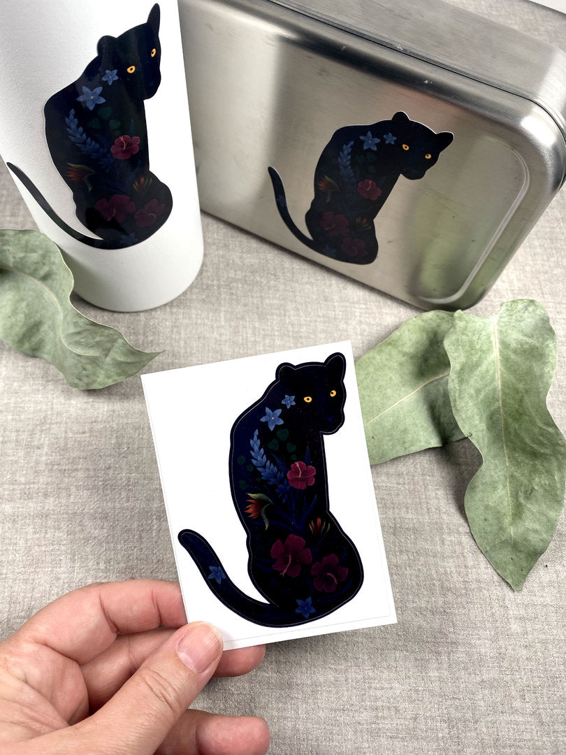Sticker Panther wasser- und spülmaschinenfest