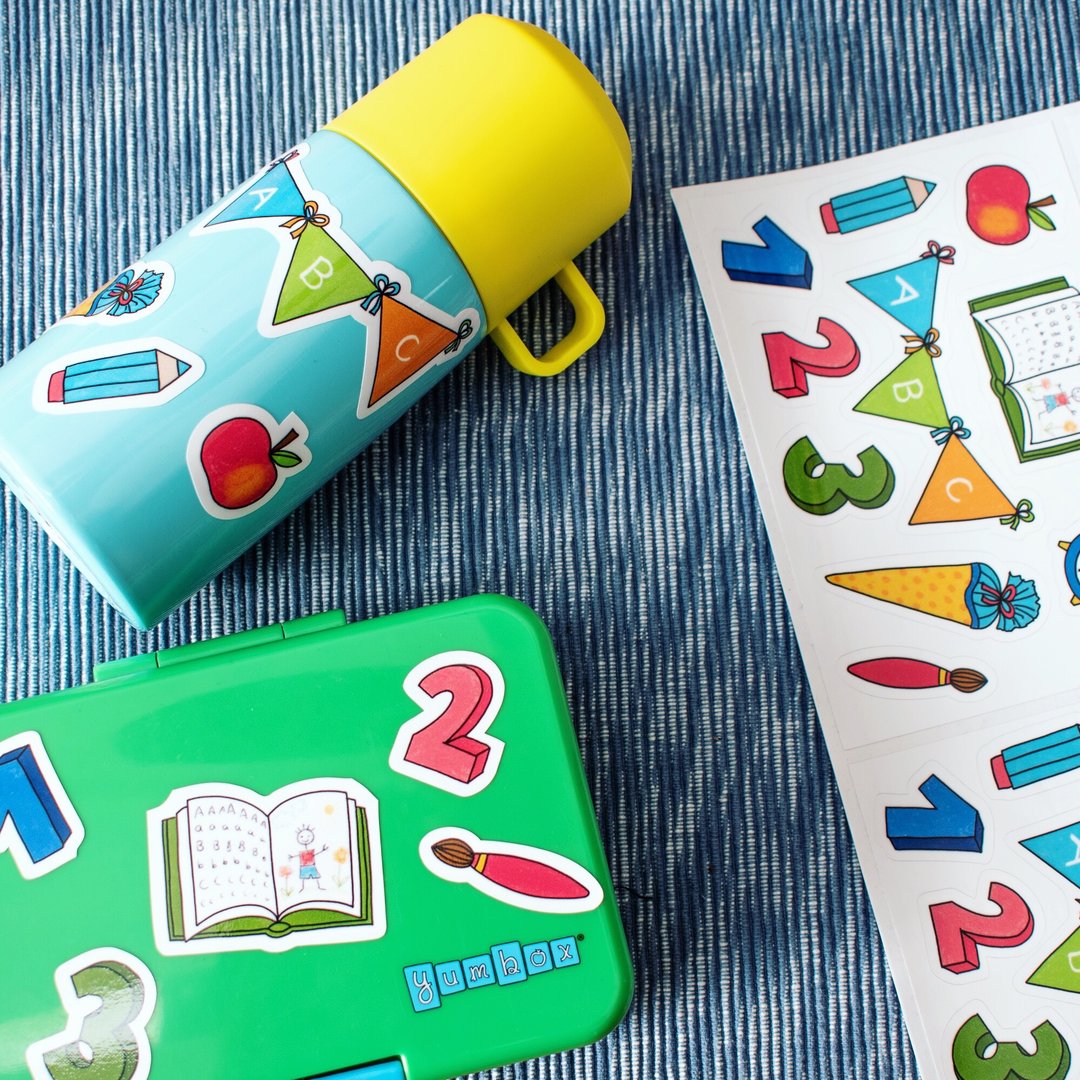 Sticker Schule wasserfest Aufkleber