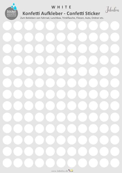 Fahrrad Confetti WHITE