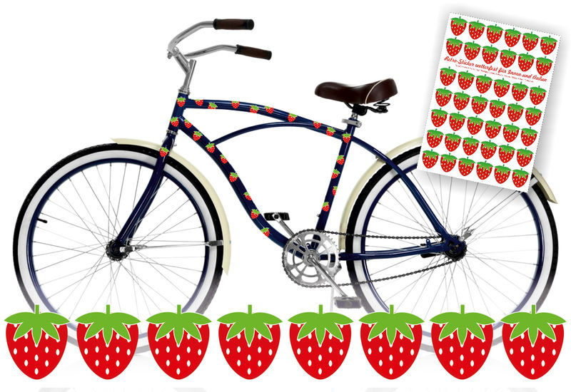 Sticker Erdbeeren wasserfeste Sticker Aufkleber