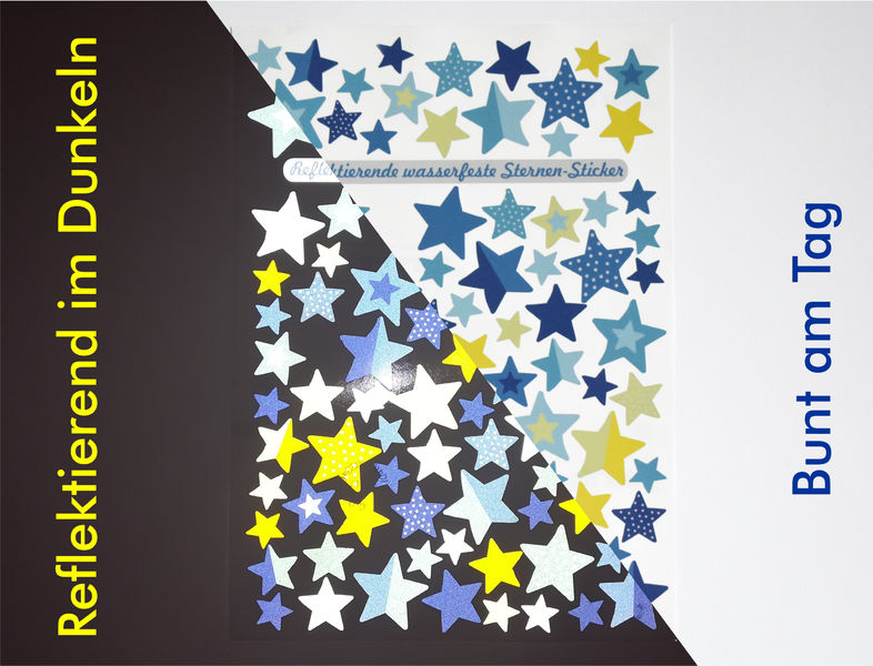 REFLECT Fahrradaufkleber Sterne