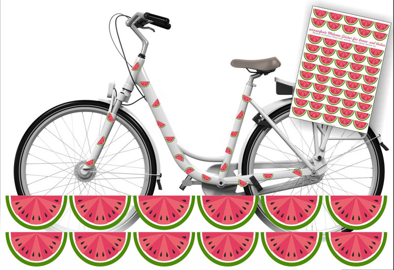 Sticker Melonen wasserfeste Aufkleber