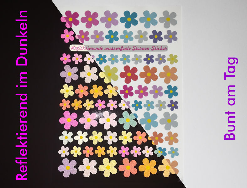 REFLECT Fahrradaufkleber  Blumen Pastell