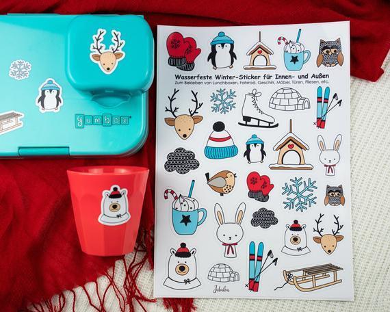 Sticker Winter wasserfeste Aufkleber