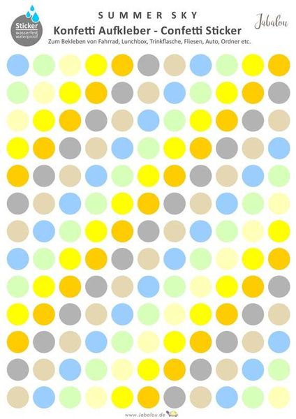 Fahradsticker Confetti SUMMERSKY