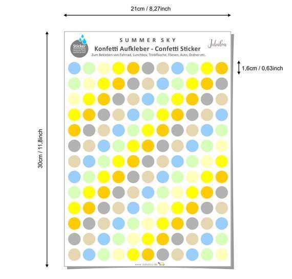 Fahradsticker Confetti SUMMERSKY