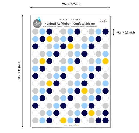 Fahradsticker Confetti MARITIME