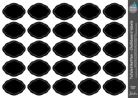 Tafeletiketten, Frame klein Gewürzetiketten