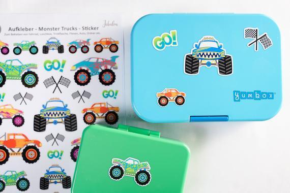 Sticker Monster Trucks wasserfest A4