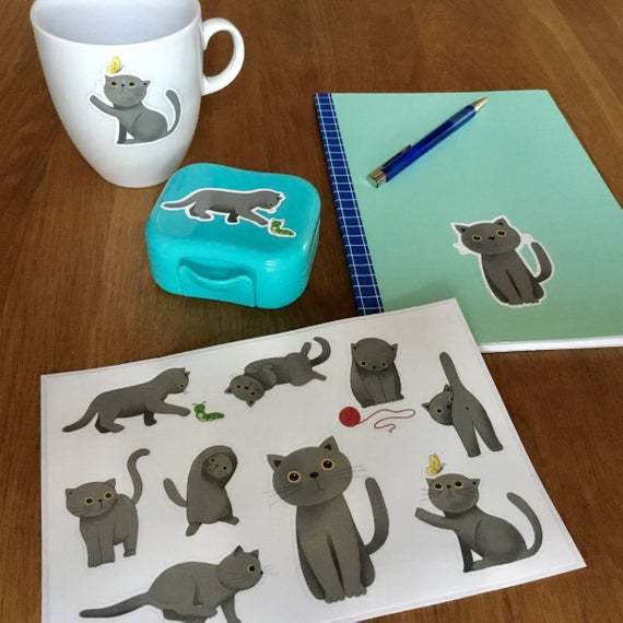 Sticker Abby die Katze