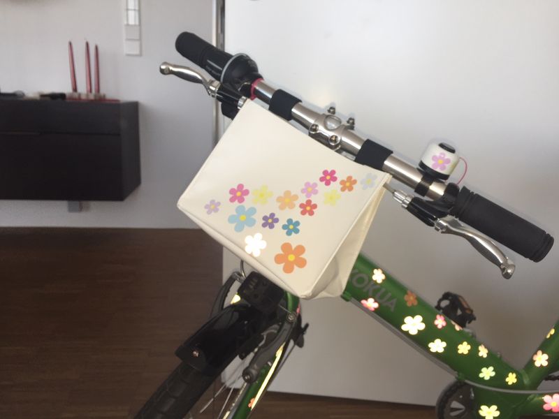 REFLECT Fahrradaufkleber  Blumen Pastell