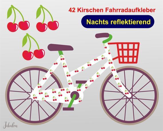REFLECT Fahrradaufkleber Kirschen