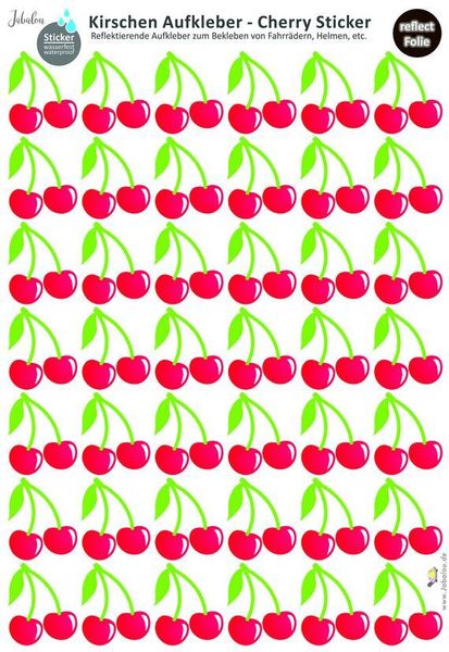 REFLECT Fahrradaufkleber Kirschen