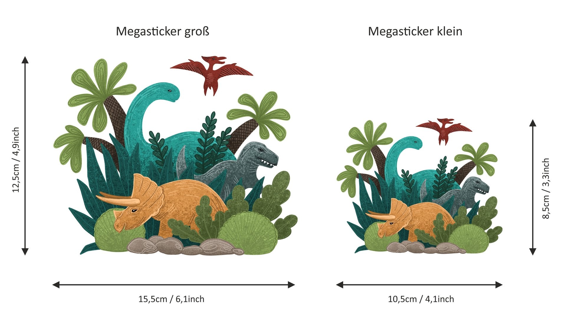 Sticker Dinoworld wasser- und spülmaschinenfest