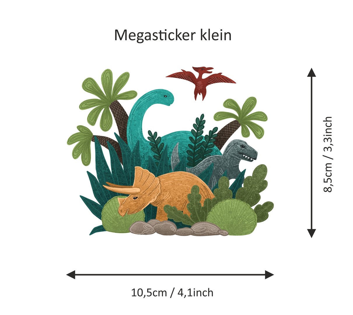 Sticker Dinoworld wasser- und spülmaschinenfest