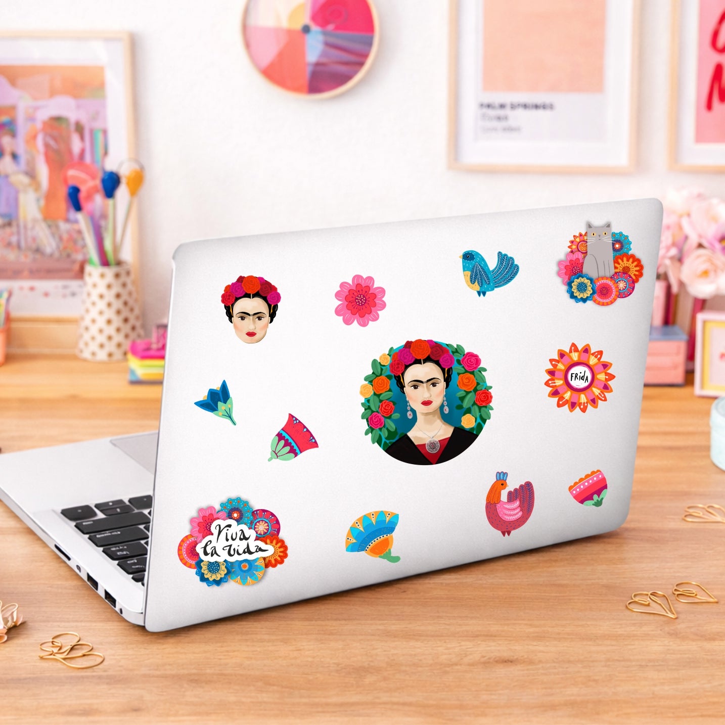 Frida Kahlo spülmaschinenfeste Sticker A5