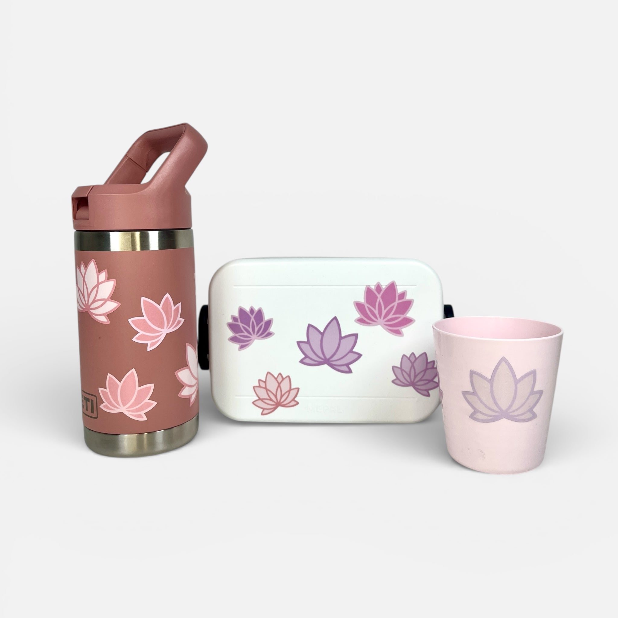 Aufkleber Lotus Lilie rose Sticker wasserfest