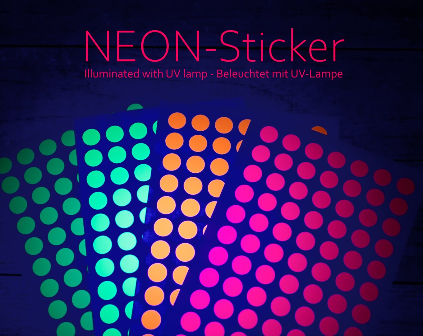 NEON Sticker Confetti spülmaschinenfest