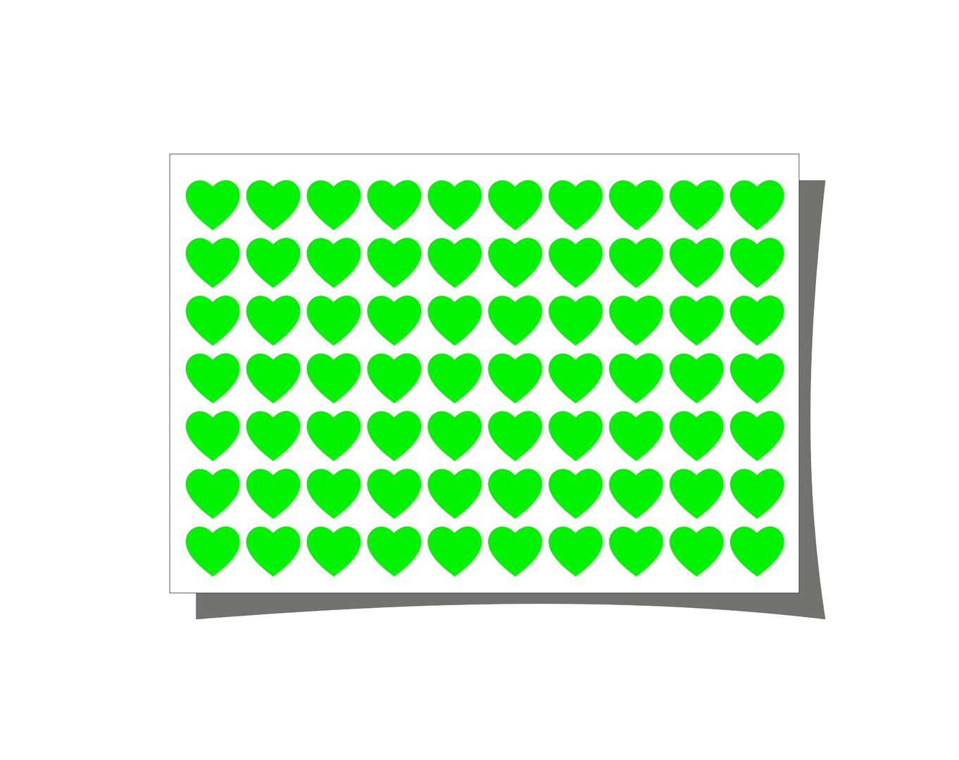 NEON Sticker Herzen waterproof