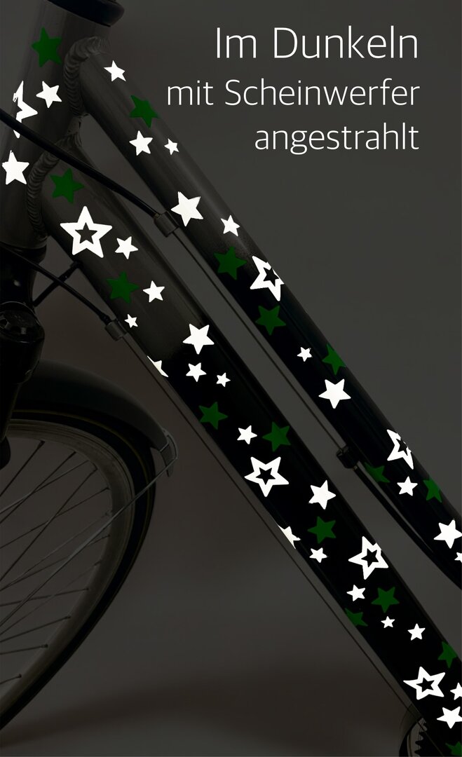 REFLECT und NEON Sterne fürs Fahrrad