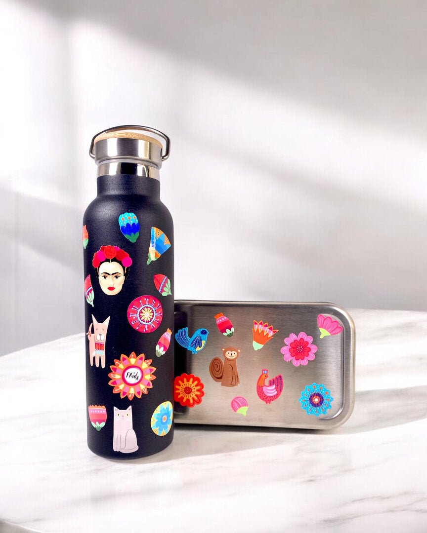 Frida Kahlo Stickerbogen A4