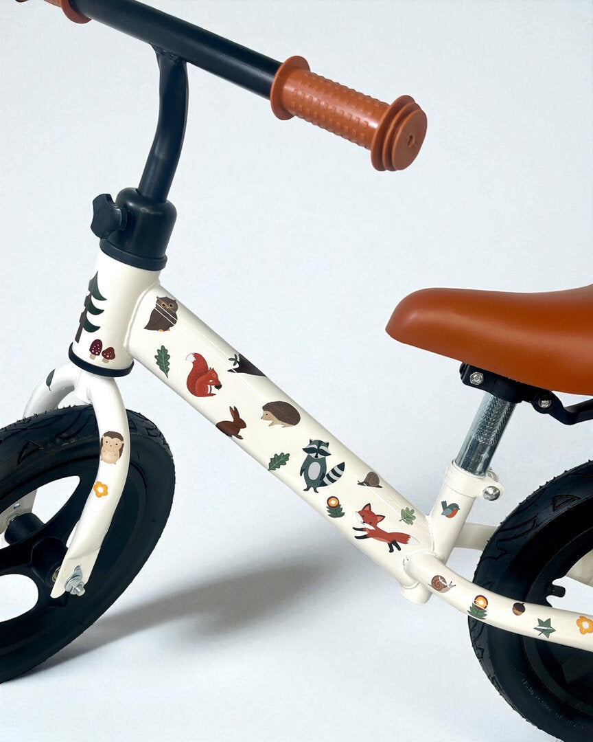 Wald Sticker Set – wetterfest & spülmaschinenfest – Aufkleber fürs Laufrad der Kleinsten