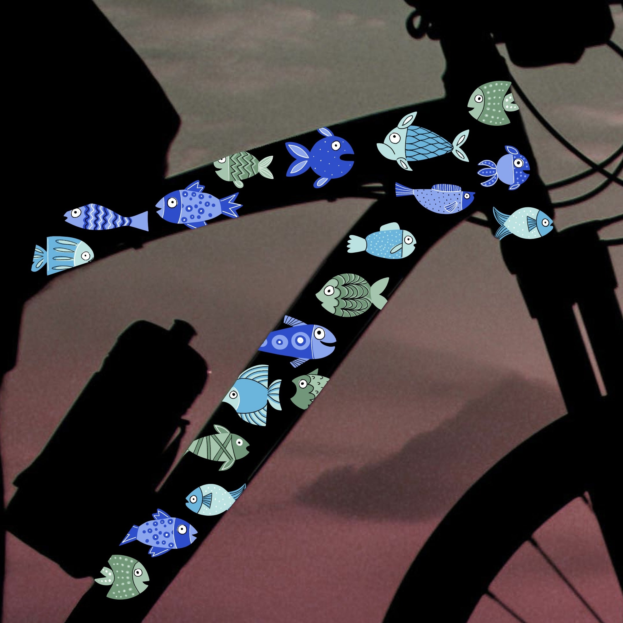 REFLECT Fische Fahrradaufkleber