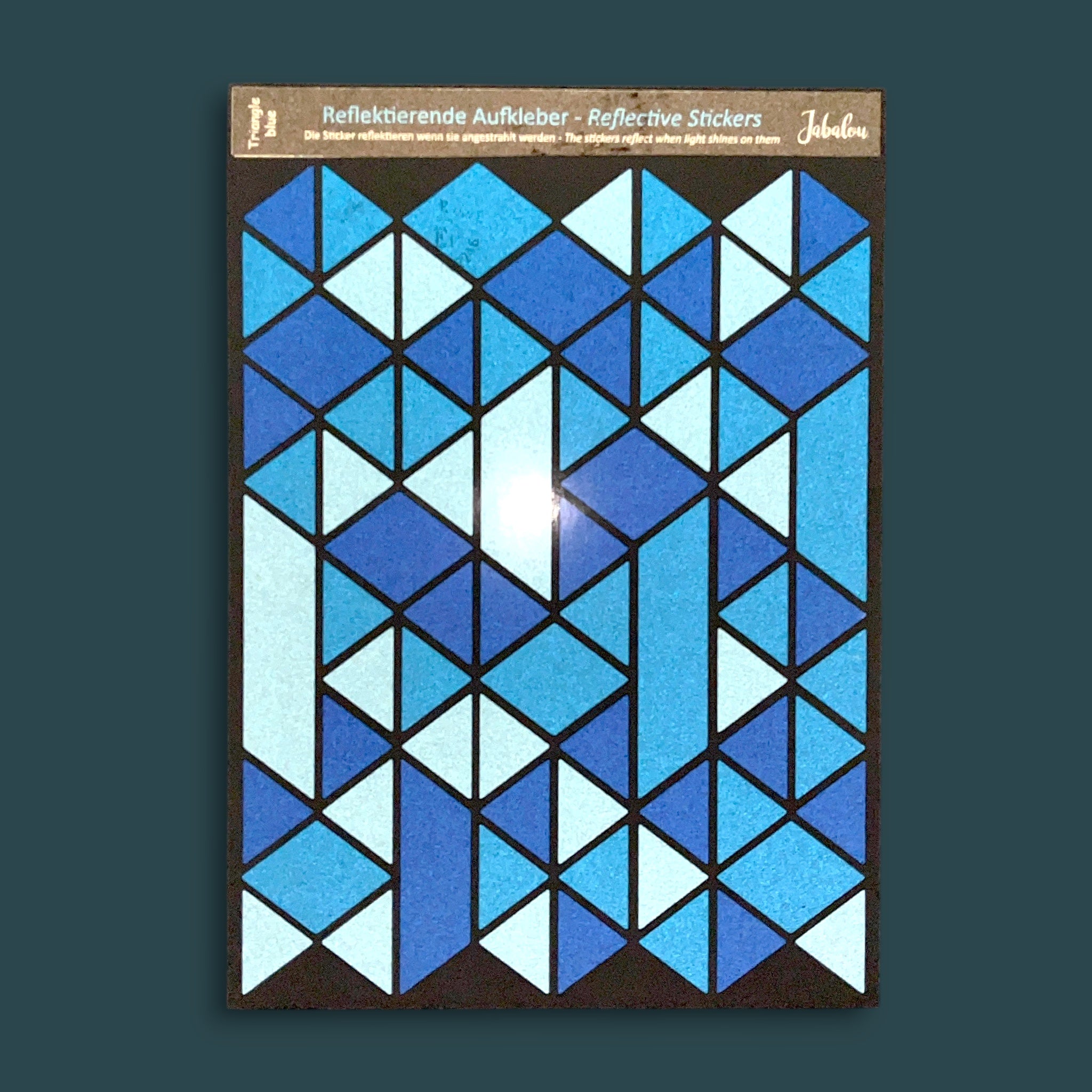 REFLECT Fahrradaufkleber Triangle blau