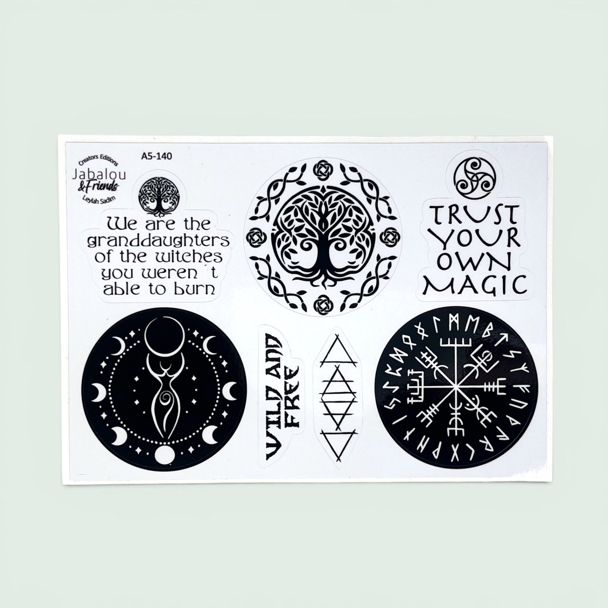 Stickerbogen „Pagan“ by Leylah Sadim (A5) spülmaschinenfest