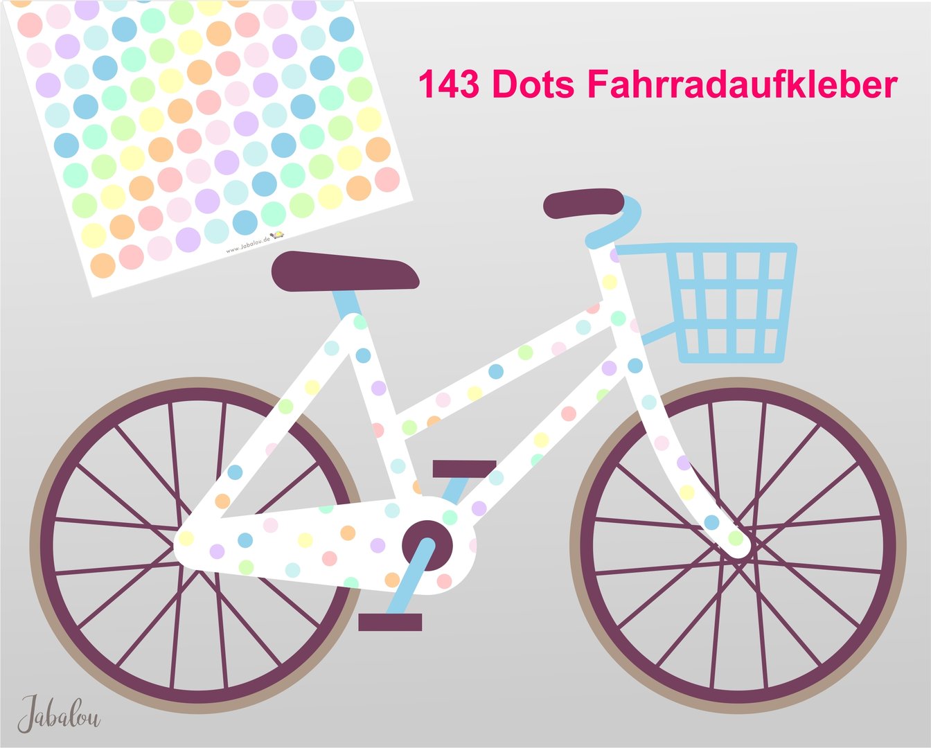 Fahradsticker Confetti CANDY