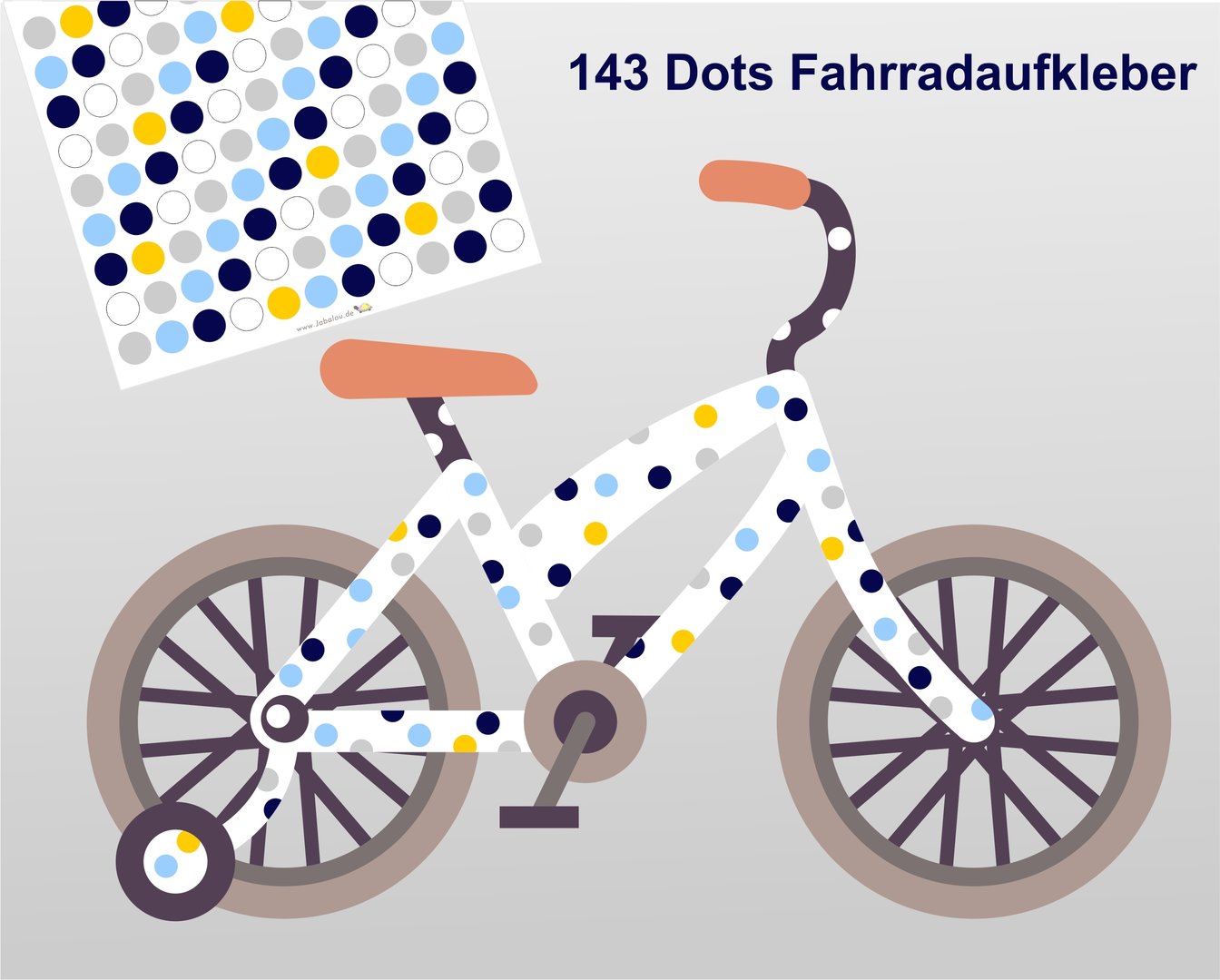 Fahradsticker Confetti MARITIME