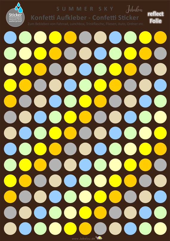 REFLECT Fahrradaufkleber Confetti SUMMERSKY