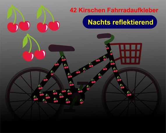 REFLECT Fahrradaufkleber Kirschen