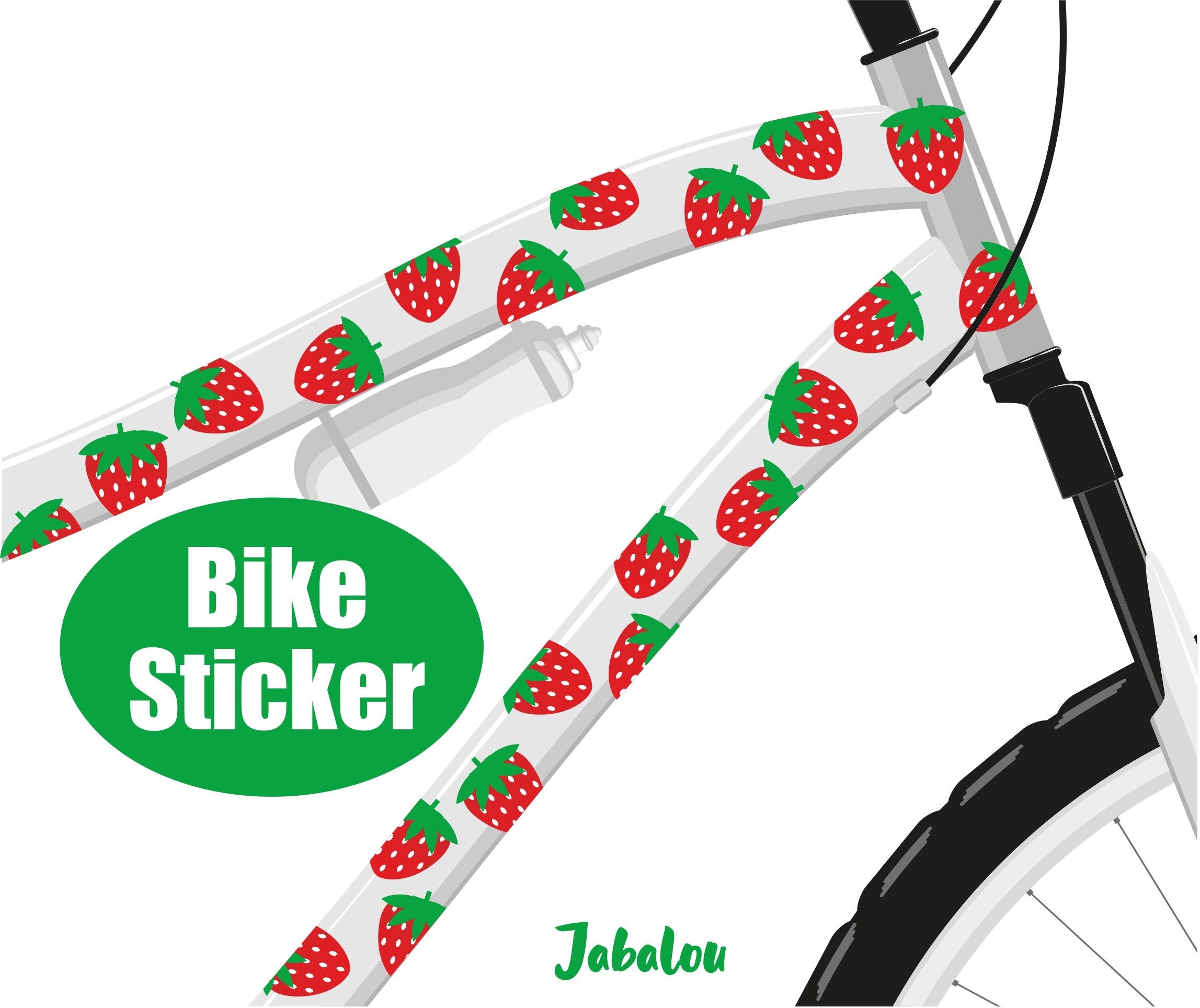 Sticker Erdbeeren wasserfeste Sticker Aufkleber