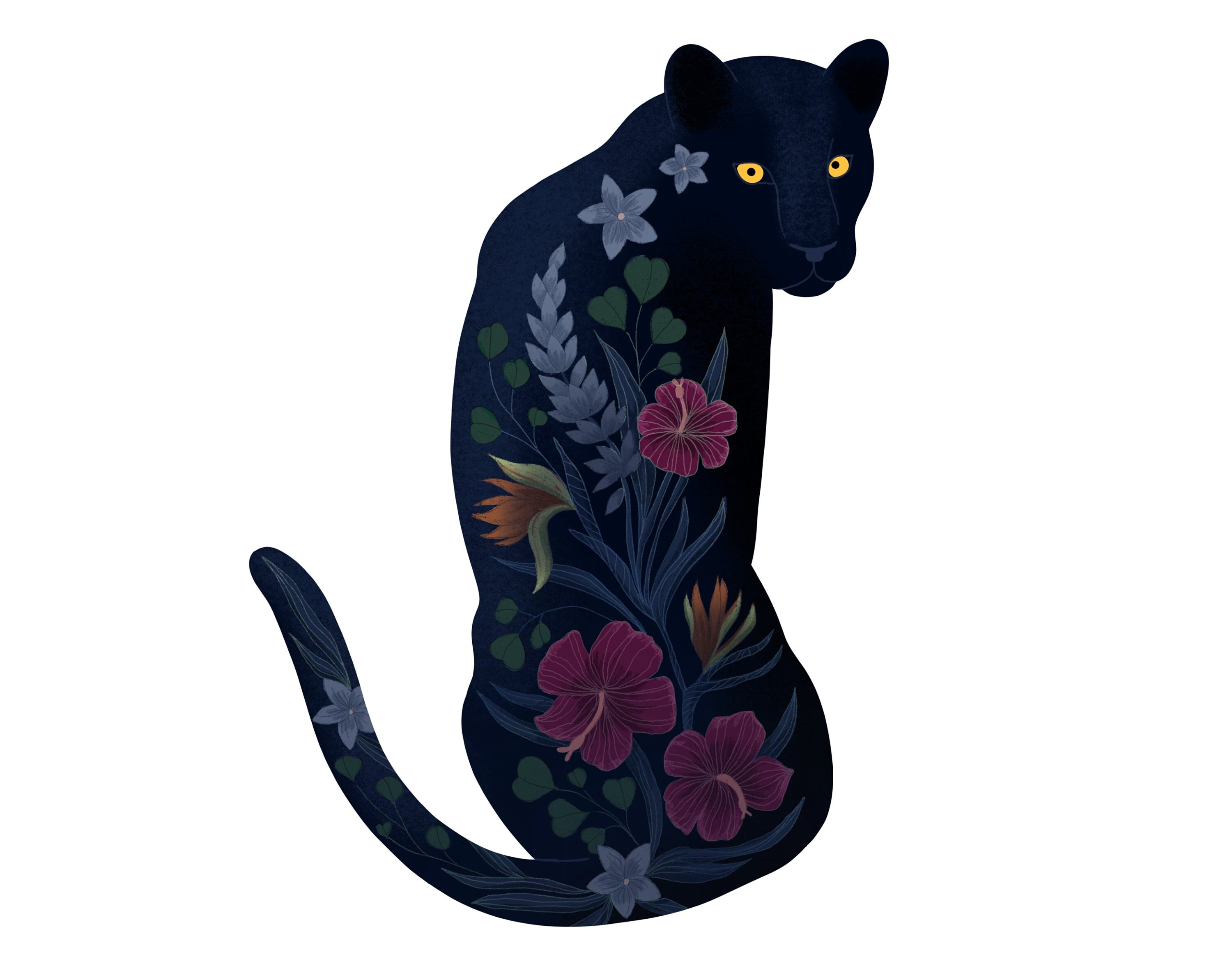 Sticker Panther wasser- und spülmaschinenfest