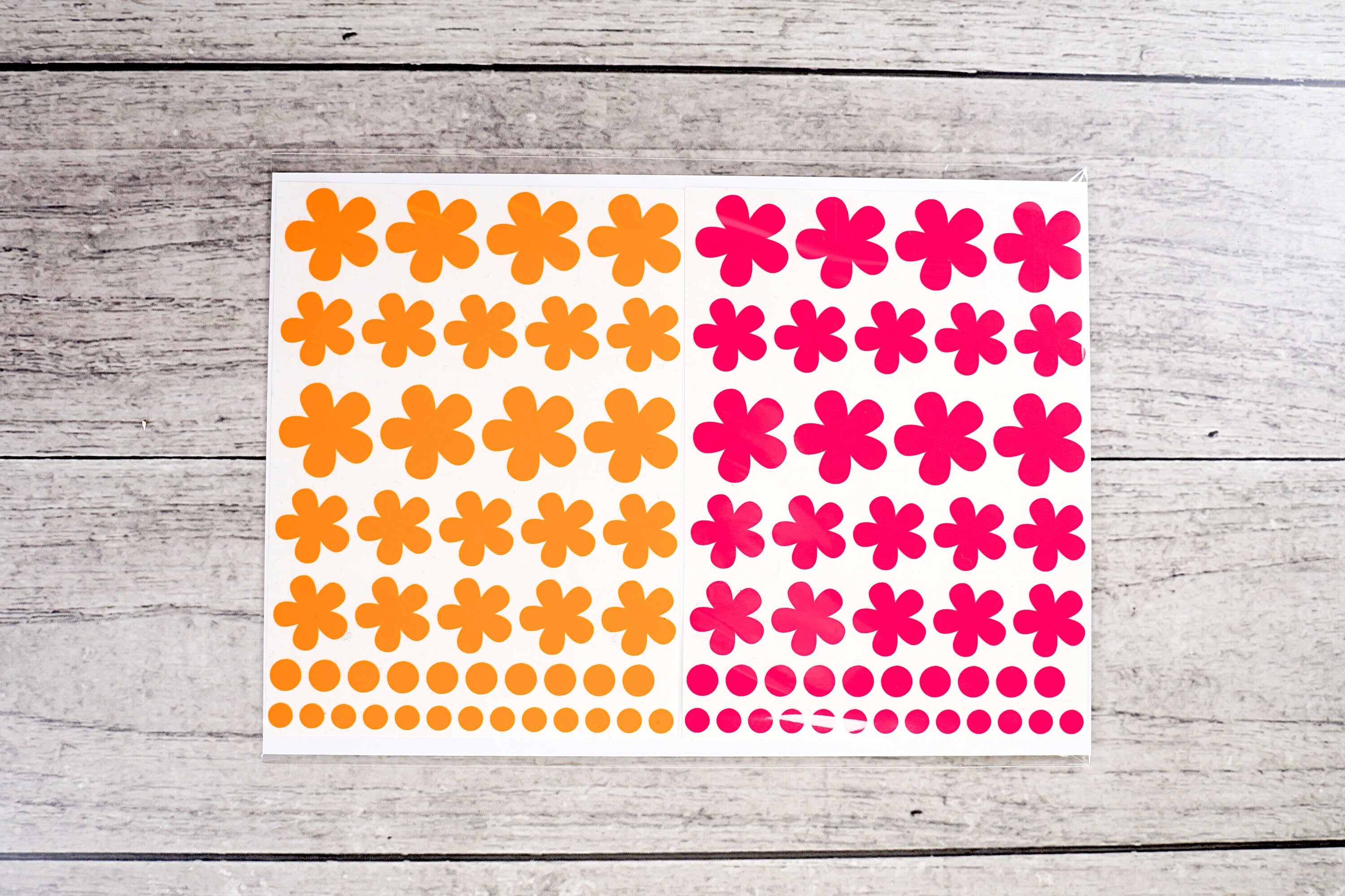 NEON Sticker Blumen spülmaschinenfest