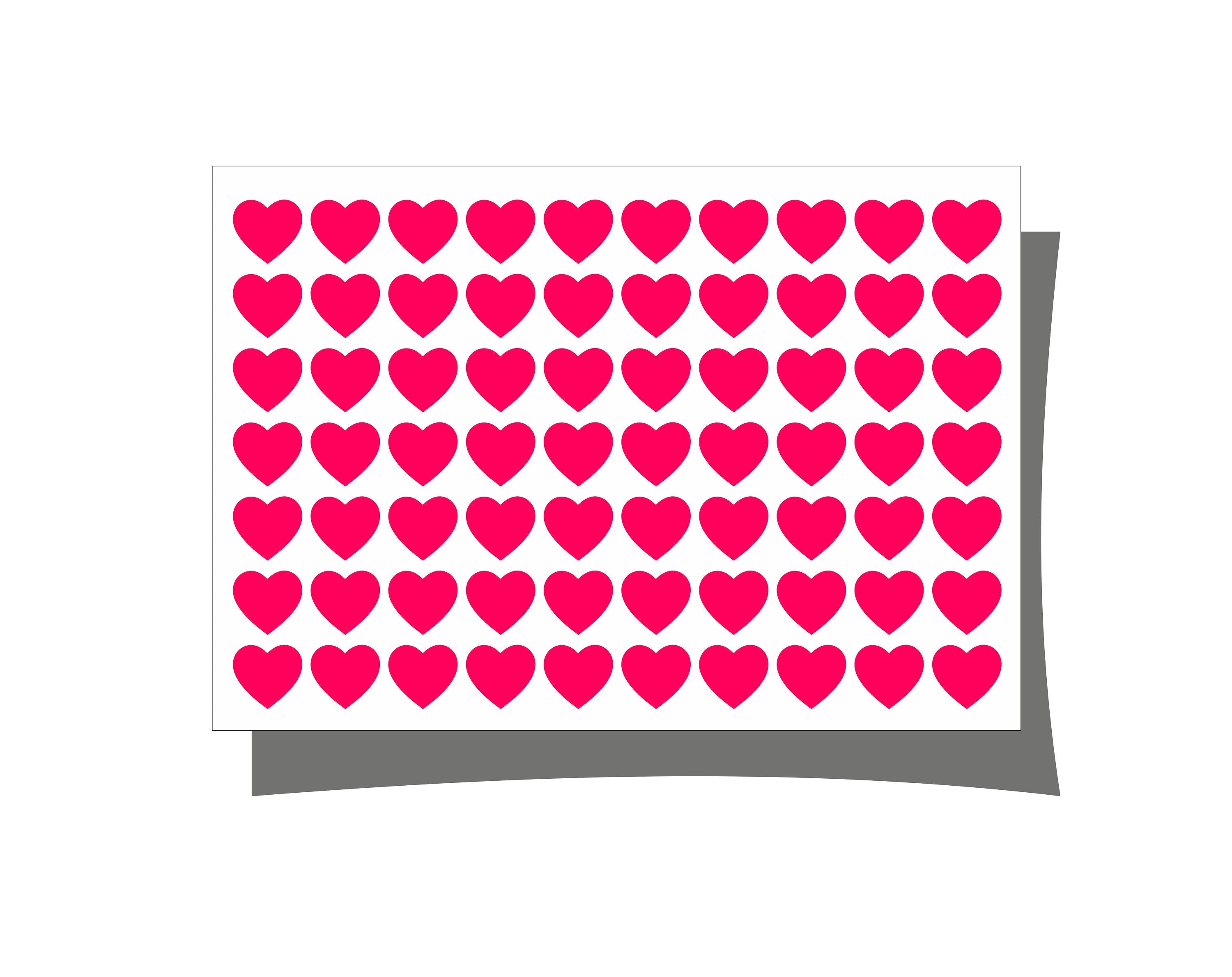 NEON Sticker Herzen waterproof